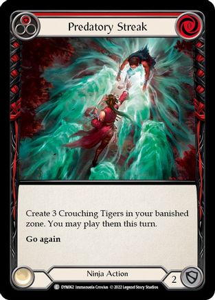 Predatory Streak (rouge) (DYN062) - Feuille arc-en-ciel Dynasty 