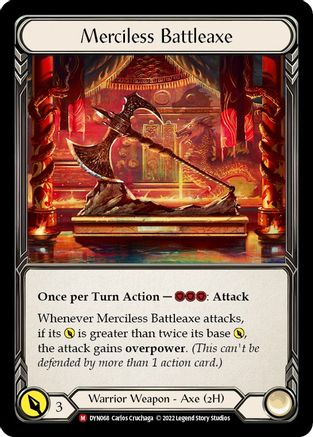 Hache de combat impitoyable (DYN068) - Dynasty 