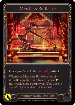 Hache de combat impitoyable (Marvel) (DYN068) - Dynasty Cold Foil 