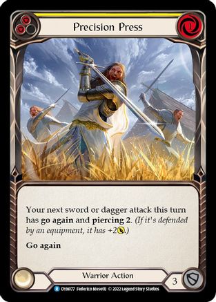Presse de précision (jaune) (DYN077) - Feuille arc-en-ciel Dynasty 
