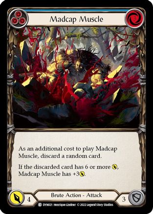 Madcap Muscle (Bleu) (DYN021) - Feuille arc-en-ciel Dynasty 