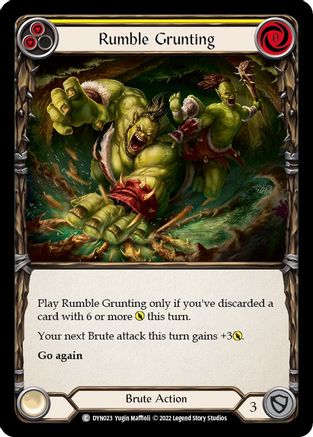 Rumble Grunting (Jaune) (DYN023) - Dynasty 