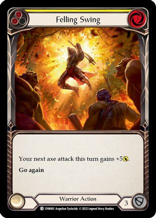 Balançoire d'abattage (jaune) (DYN083) - Dynasty Rainbow Foil 