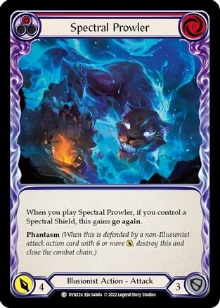 Spectral Prowler (rouge) (DYN224) - Feuille arc-en-ciel Dynasty 