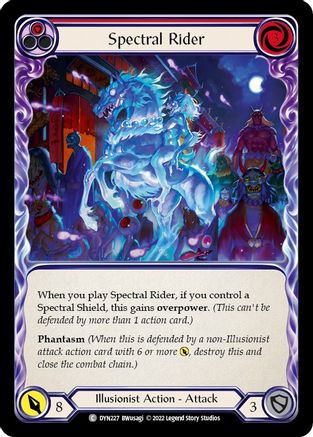Spectral Rider (rouge) (DYN227) - Dynasty Rainbow Foil 