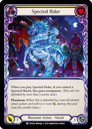 Spectral Rider (jaune) (DYN228) - Dynasty Rainbow Foil 