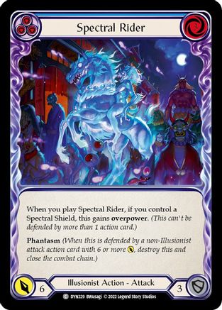 Spectral Rider (Bleu) (DYN229) - Dynasty Rainbow Foil 