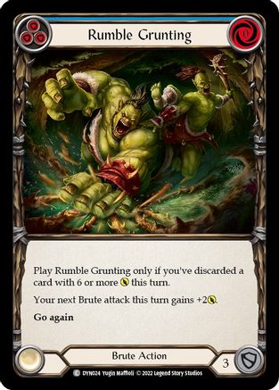 Rumble Grunting (Bleu) (DYN024) - Dynasty 