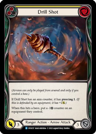 Tir de forage (jaune) (DYN157) - Dynasty Rainbow Foil 