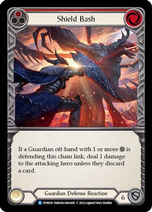 Shield Bash (Rouge) (DYN030) - Feuille arc-en-ciel Dynasty 