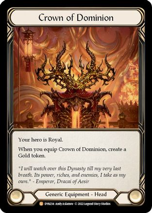 Couronne de domination (DYN234) - Feuille arc-en-ciel Dynasty 