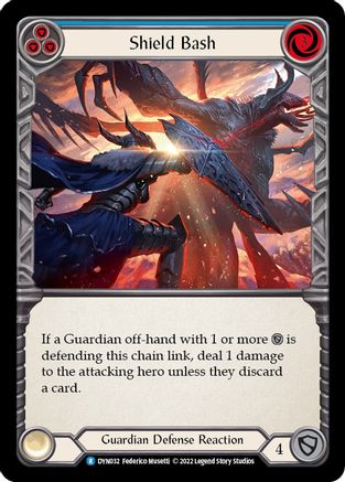 Shield Bash (Bleu) (DYN032) - Feuille arc-en-ciel Dynasty 