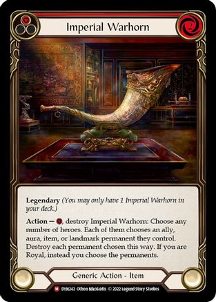 Cor de guerre impérial (DYN242) - Dynasty Cold Foil 