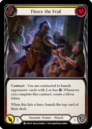 Fleece le Frêle (Jaune) (DYN137) - Dynasty Rainbow Foil 