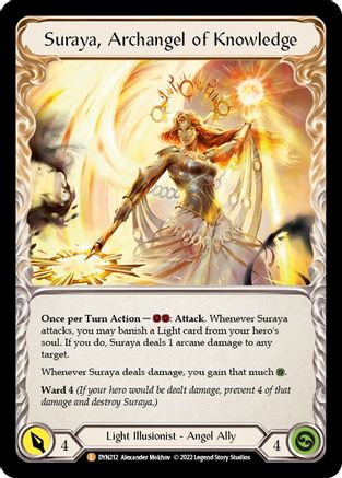 Invoquer Suraya // Suraya, Archange de la Connaissance (DYN212) - Dynasty Cold Foil 