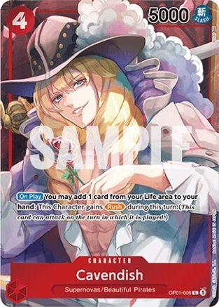 Cavendish (Boîte) (OP01-008) - Romance Dawn Foil 