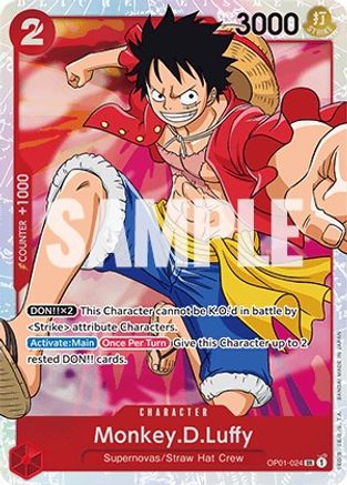 Monkey.D.Luffy (024) (OP01-024) - Romance Dawn Foil 