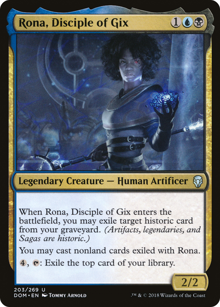 Rona, disciple de Gix (DOM-203) - Dominaria Foil 