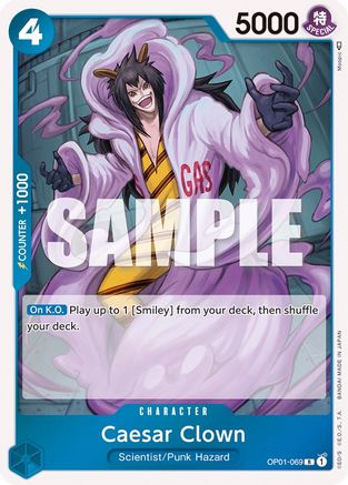 César Clown (OP01-069) - Romance Dawn Foil 