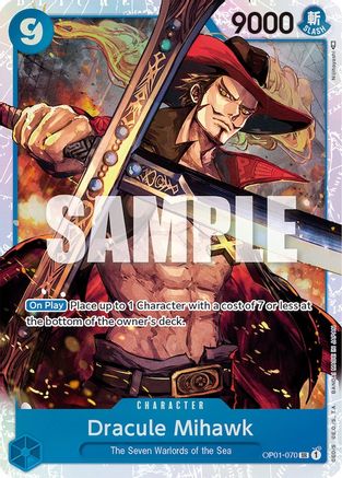 Dracule Mihawk (OP01-070) - Romance Dawn Foil 