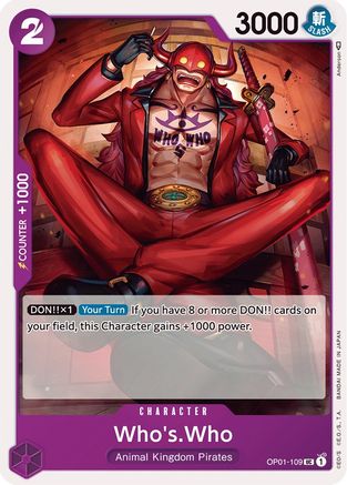 Qui est qui (OP01-109) - Romance Dawn 
