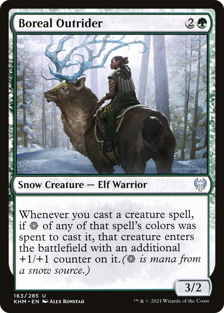 Boreal Outrider (KHM-163) - Kaldheim : (neige) 