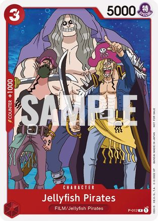 Les Pirates aux Méduses (Film One Piece Rouge) (P-012) - Cartes promotionnelles One Piece 