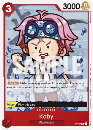 Koby (One Piece Film Red) (P-014) - Cartes promotionnelles One Piece 