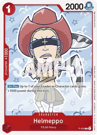 Helmeppo (One Piece Film Red) (P-020) - Cartes promotionnelles One Piece 