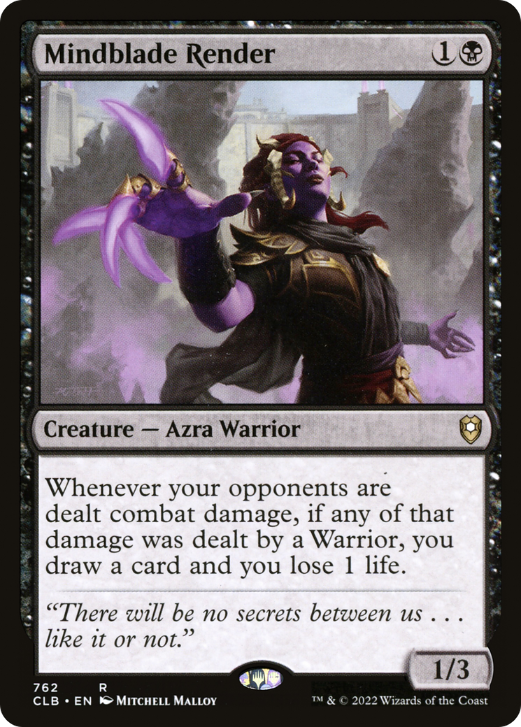 Rendu de la Lame Mentale (CLB-762) - Commander Legends : La Bataille de Baldur's Gate 