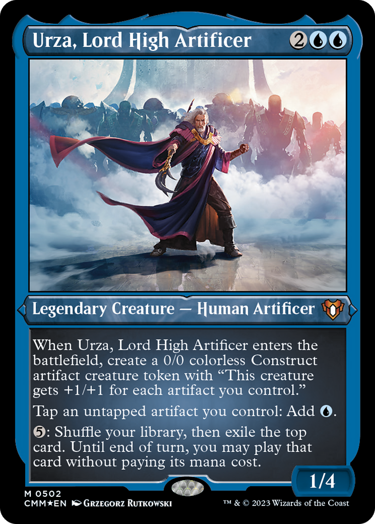 Urza, Seigneur Grand Artificier (CMM-502) - Commander Masters Etched Foil 