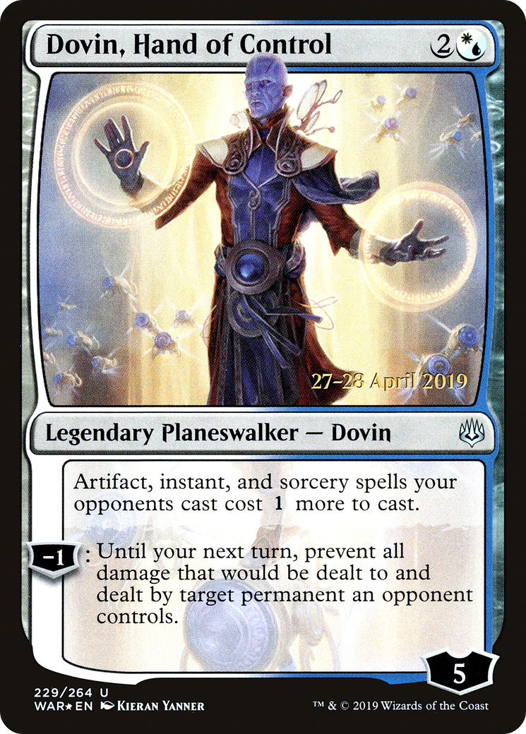 Dovin, Hand of Control (PRE-229) - War of the Spark Promos Foil