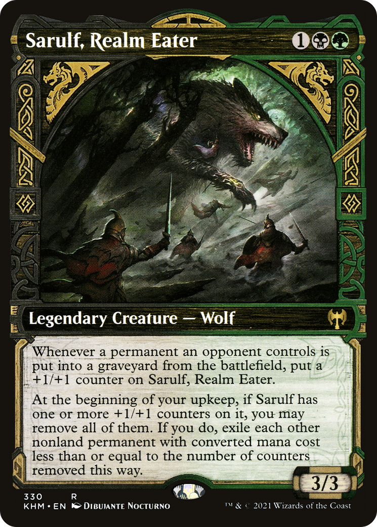 Sarulf, mangeur de royaume (KHM-330) - Kaldheim : (Vitrine) Foil 