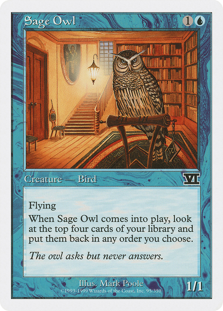 Sage Owl (6ED-095) - Sixième édition classique