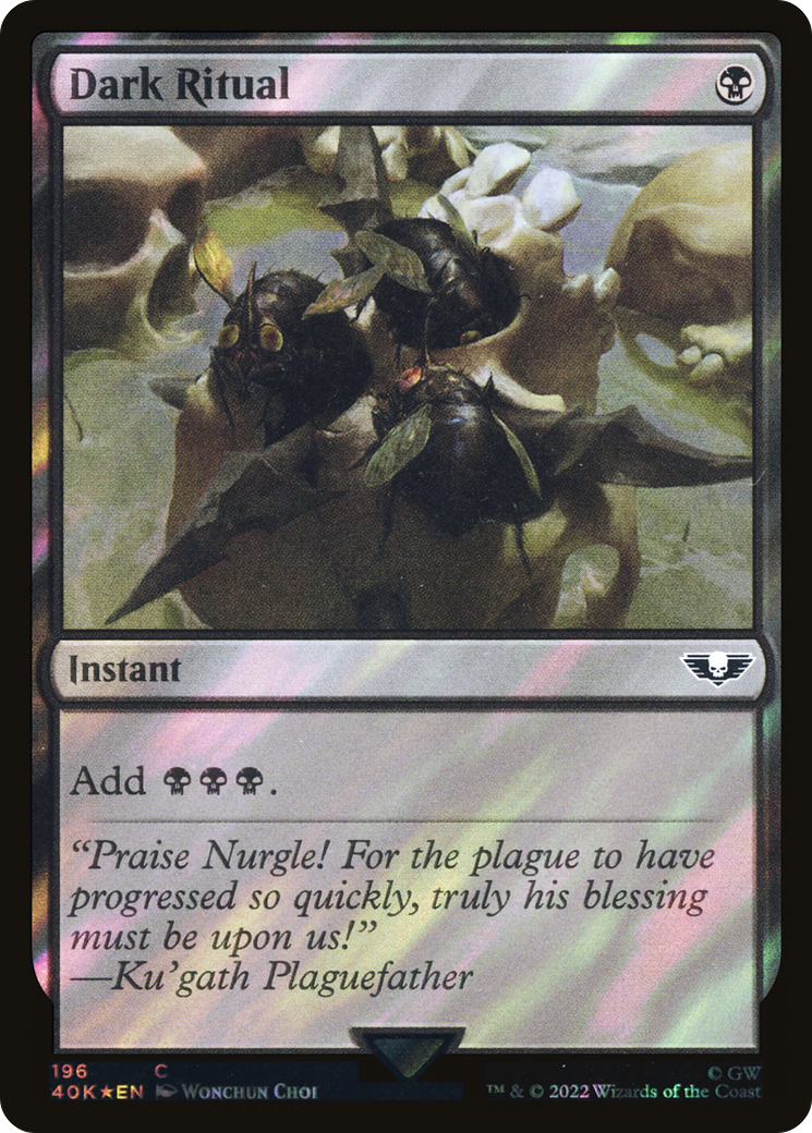 Dark Ritual (Surge Foil) (40K-196) - Warhammer 40,000 Commander Foil