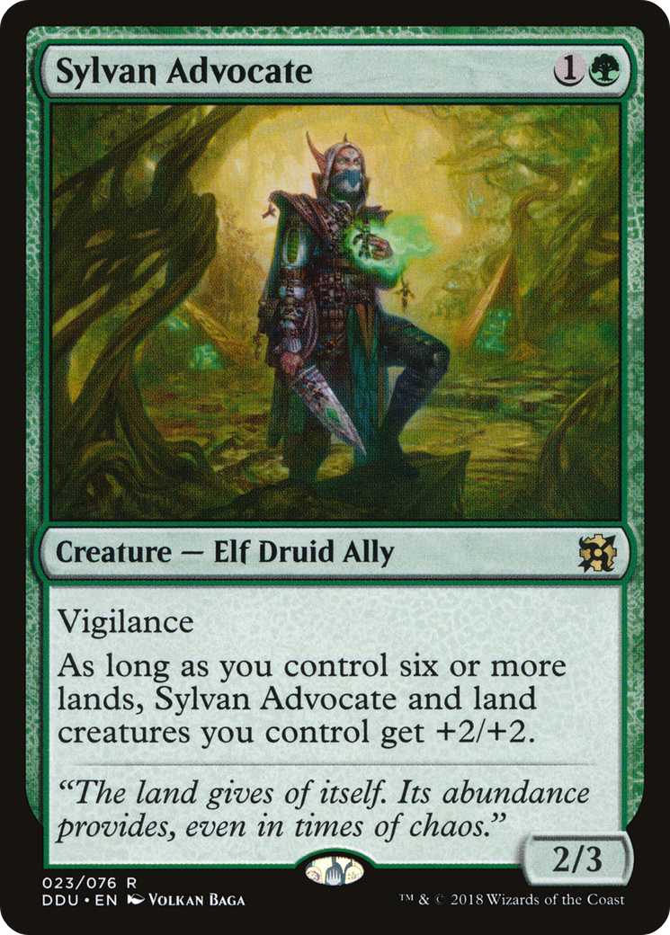 Sylvan Advocate (DDU-023) - Duel Decks: Elves vs. Inventors