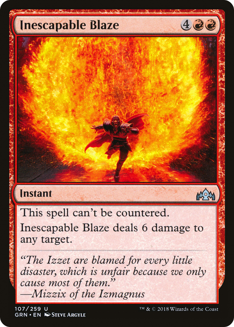 Blaze inéluctable (GRN-107) - Guildes de Ravnica Foil 