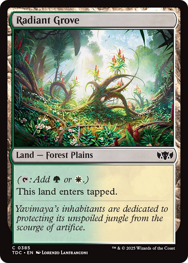 Radiant Grove (TDC-385) - Commandant : Tarkir : Tempête de dragons 