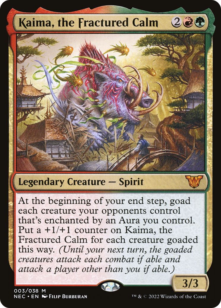 Kaima, le calme fracturé (NEC-003) - Commandant Neon Dynasty Foil 