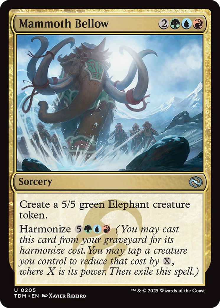 Mammouth Bellow (TDM-205) - Tarkir : Tempête de Dragons 