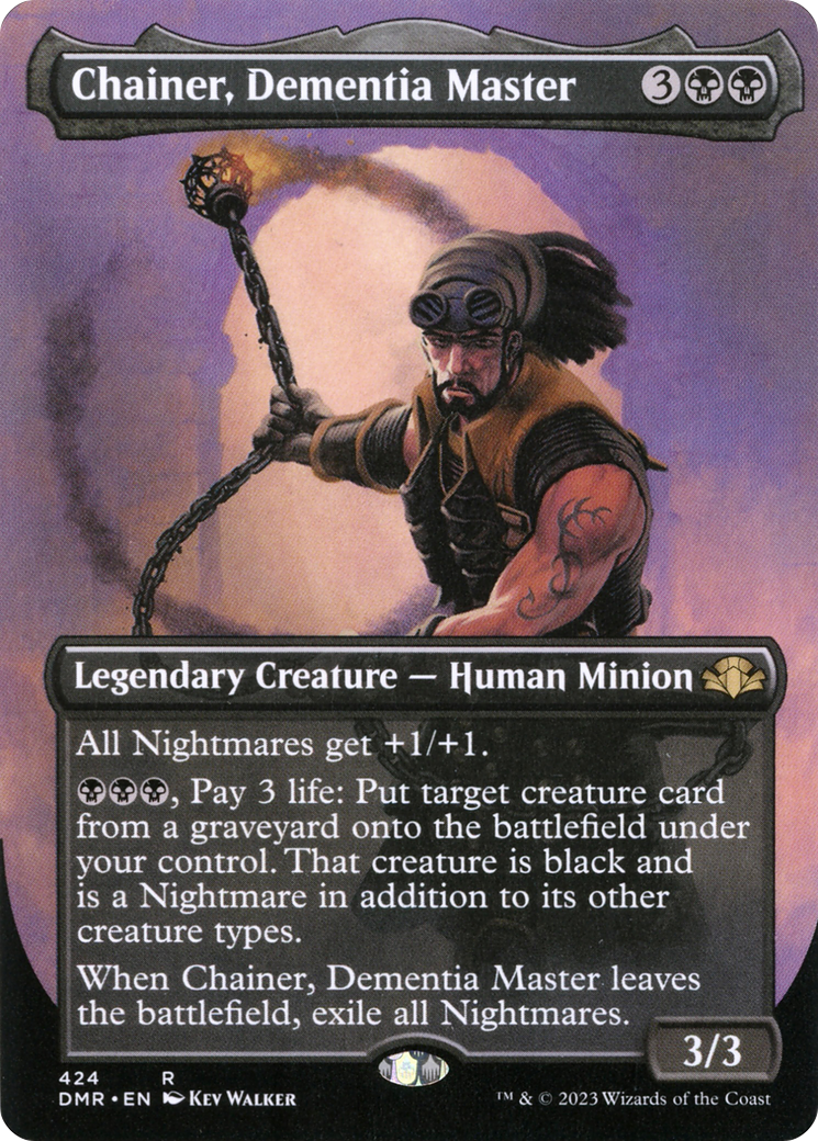 Chainer, Dementia Master (Borderless) (DMR-424) - Dominaria Remastered (Borderless)
