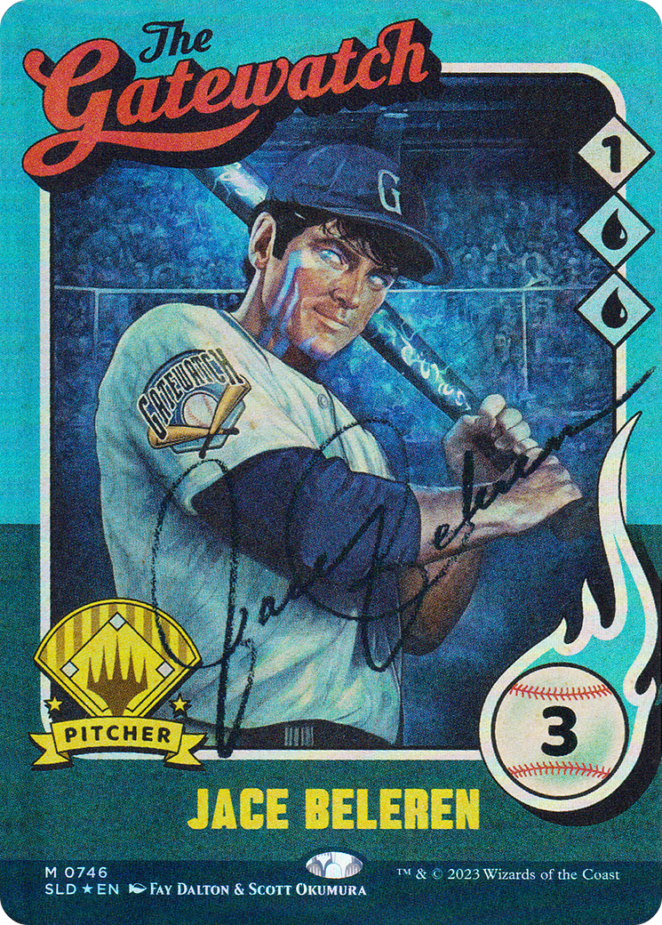 Jace Beleren (746) (Autographed) (SLD-746) - Secret Lair Drop: (Full Art) (Borderless) Foil