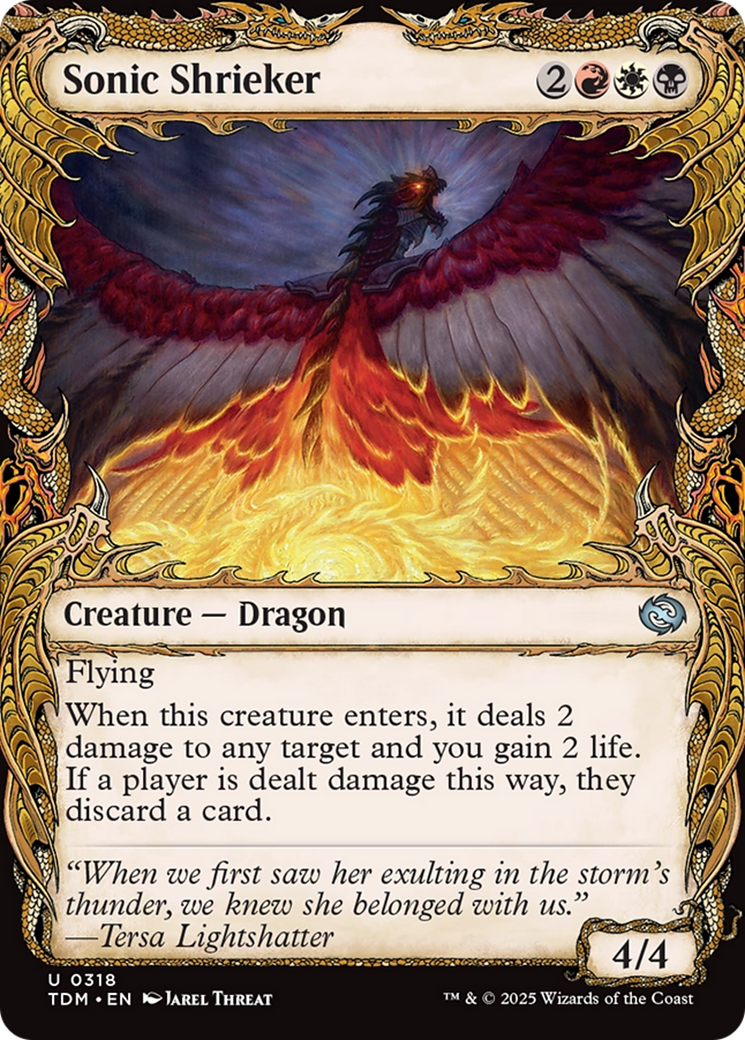 Sonic Shrieker (Showcase) (TDM-318) - Tarkir : Dragonstorm Foil 