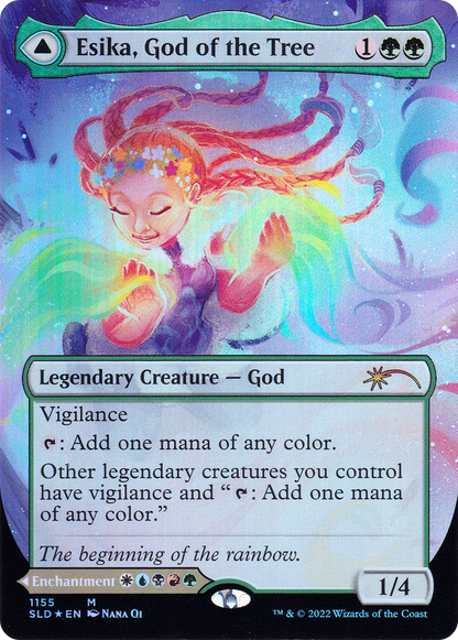 Esika, God of the Tree // The Prismatic Bridge (SLD-1155) - Secret Lair Drop (Borderless) Foil