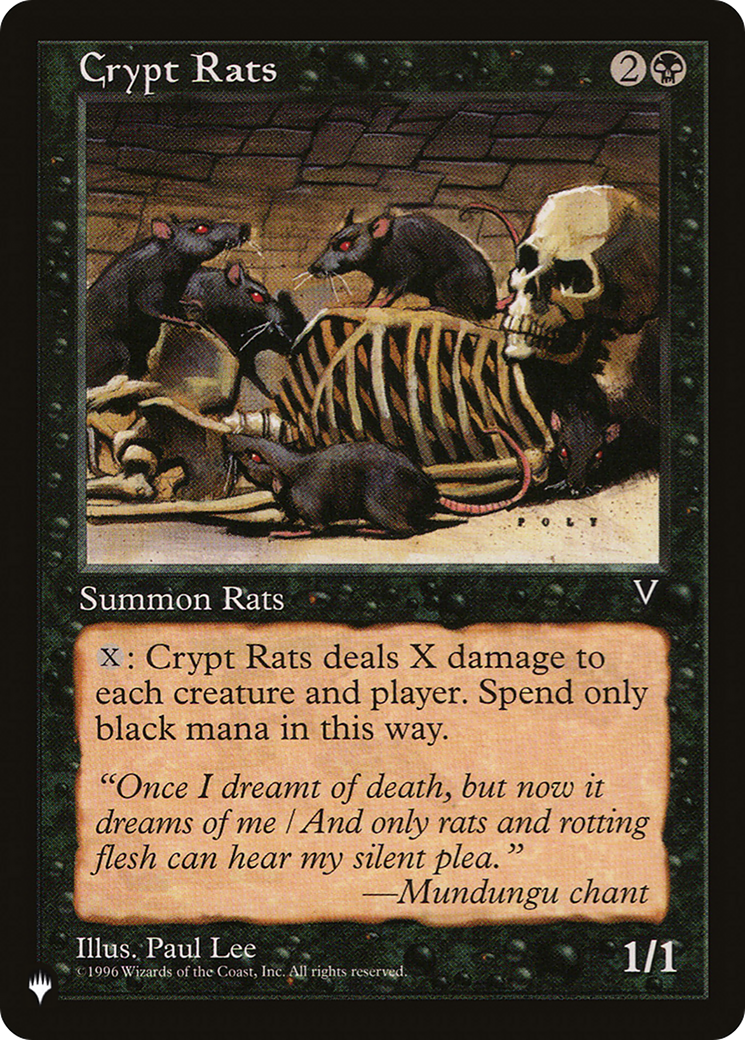 Crypt Rats (LIST-) - The List