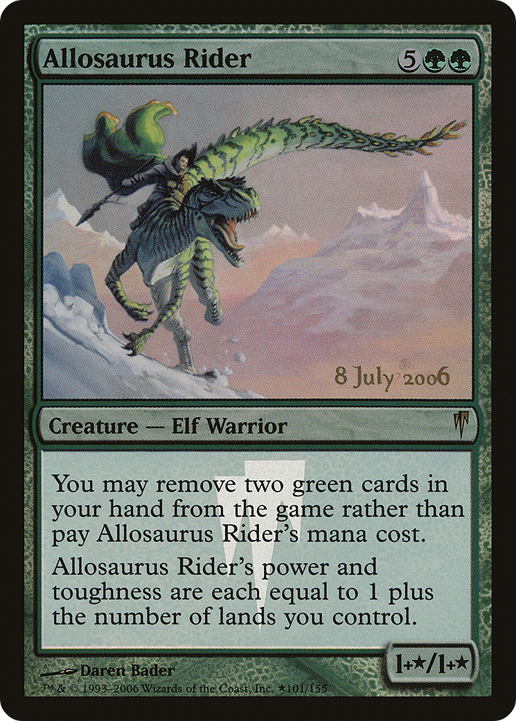 Allosaurus Rider (PRE-101★) - Coldsnap Promos Foil