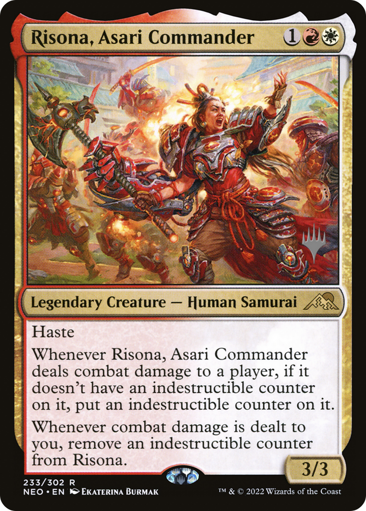 Risona, Asari Commander (PPNEO-233) - Kamigawa: Neon Dynasty Promos