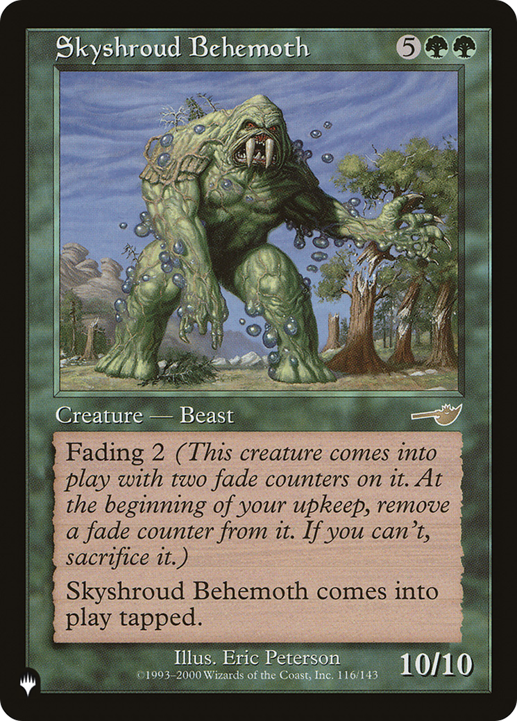 Skyshroud Behemoth (LIST-NEM-116) - The List