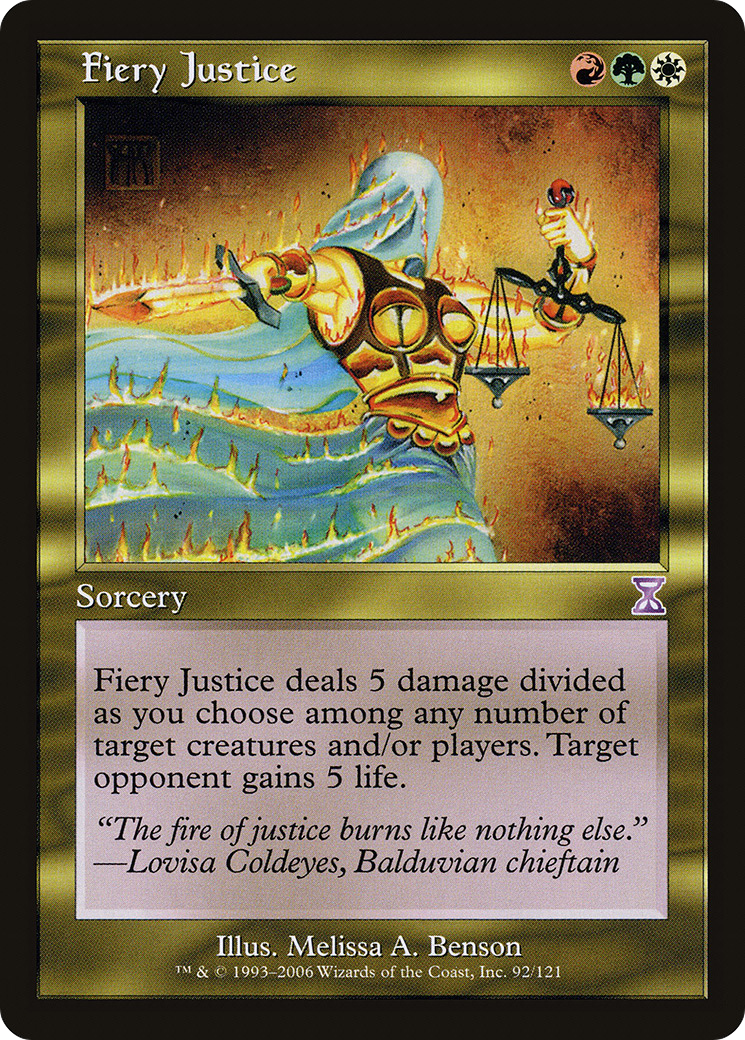 Fiery Justice (TSB-092) - Spirale temporelle décalée dans le temps 