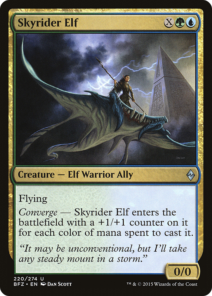 Skyrider Elf (BFZ-220) - Bataille pour Zendikar Foil 